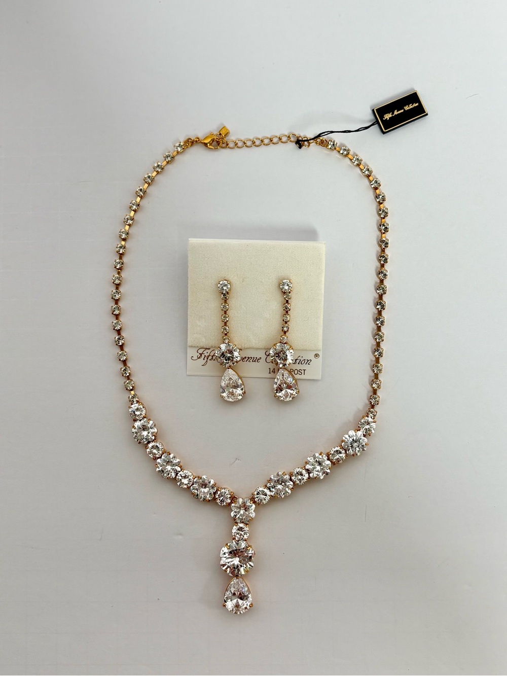 Fifth Avenue Collection What a Night Cubic Zirconia Necklace Earring Set - NWT